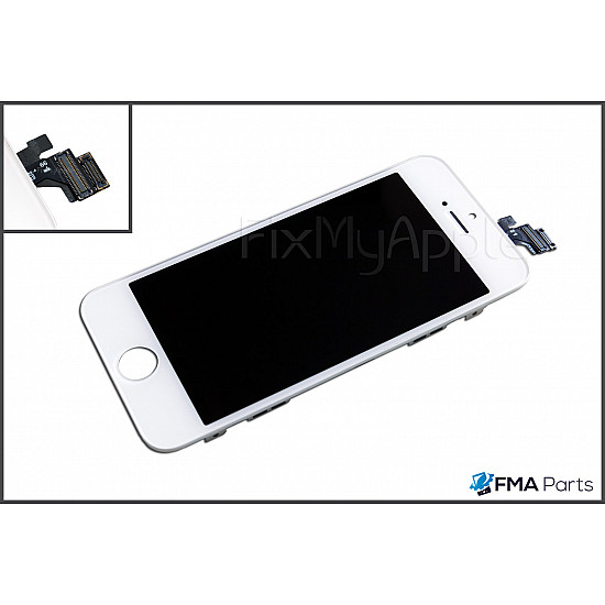 LCD Touch Screen Digitizer Assembly - White [Hybrid] for iPhone 5